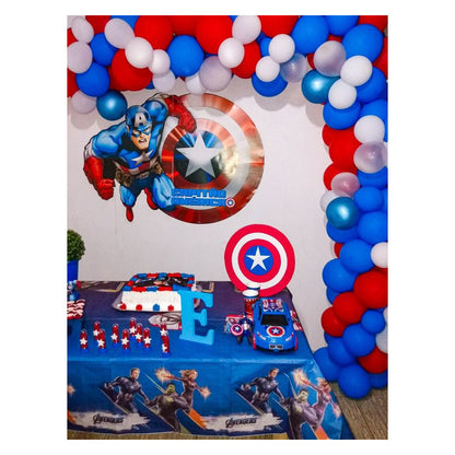 Set 5 Globos Metálicos Capitan America Globos Metalizado