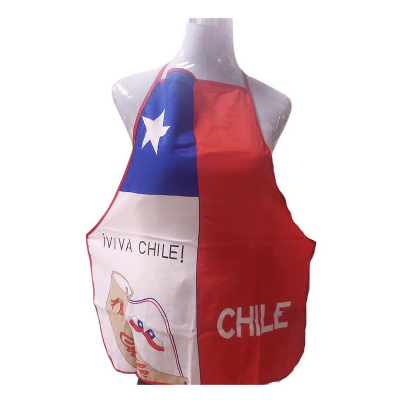 X4 Delantal Cocina Fechas Patrias Delantal Festivo Chile