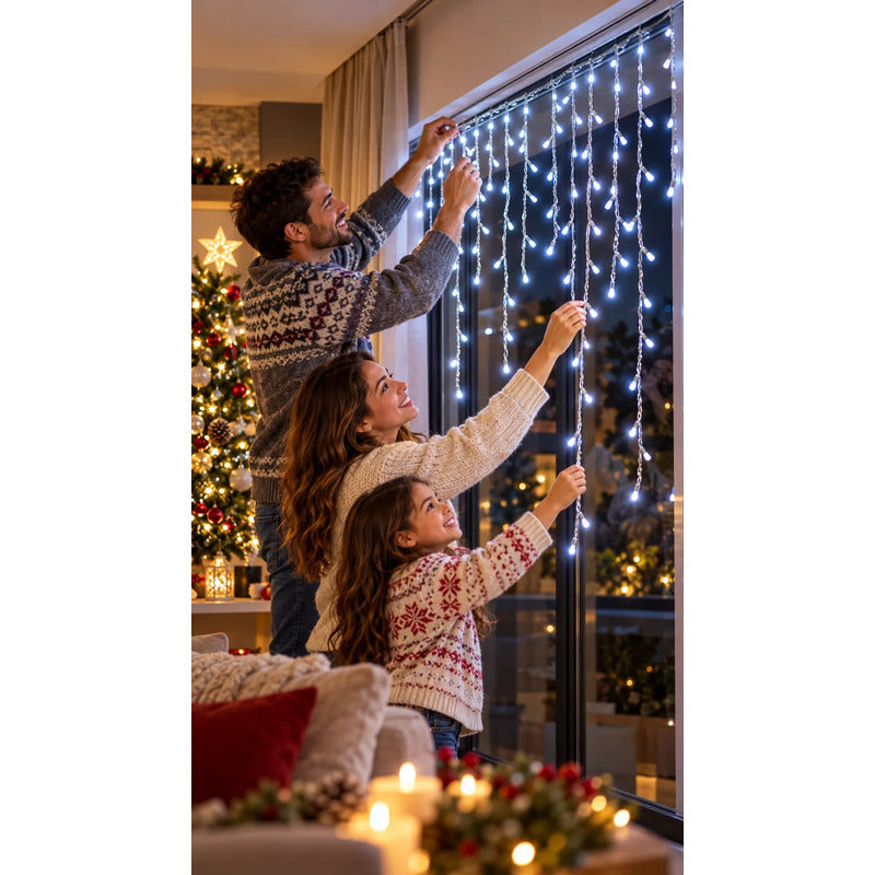 Luces Decoración Árbol Navidad Luz Led Navideña Blanco Blanco Guirnalda Led Navidad Luz Calida 5 Metros Ocho Funciones Cable... Blanco Guirnalda Led Navidad Luz Calida 5 Metros Ocho Funciones Cable...