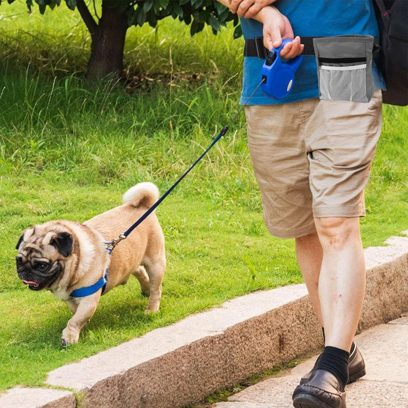 Bolso De Snack Para Mascotas + X6 Bolsas Mascota Bolsa Heces