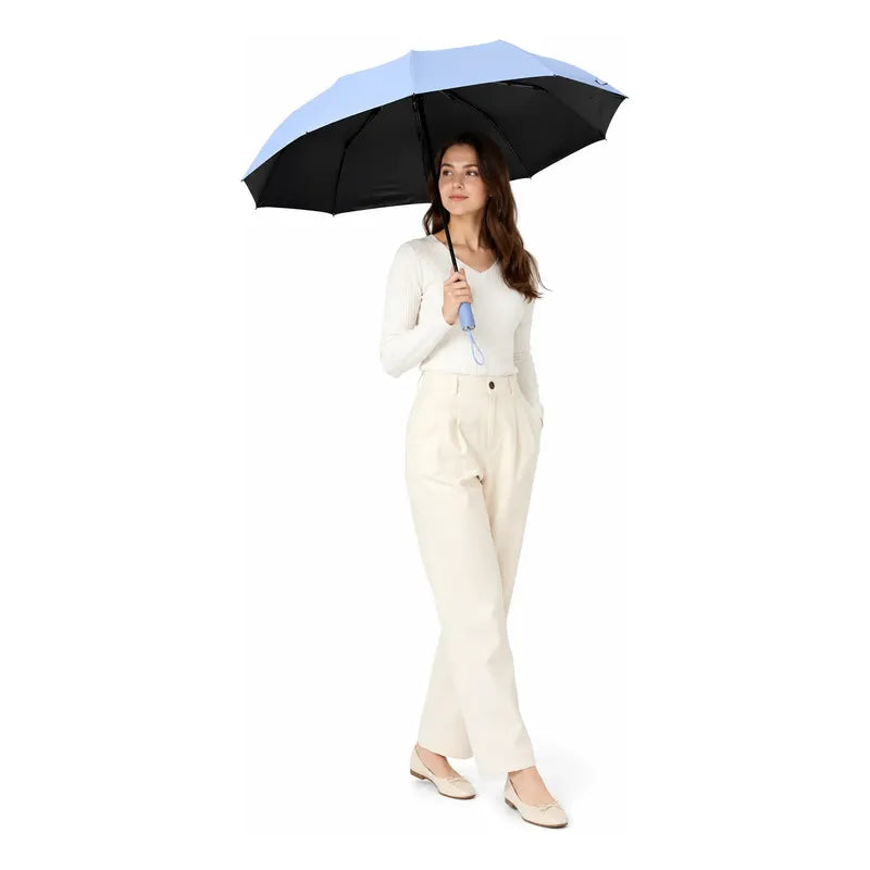 Parasol Retractil Plegable Lluvia 8 Varill Adulto Clasico