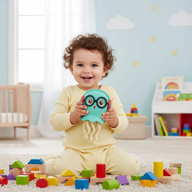 Pulpo Musical Bailarin Luces Bebe Niños Juguete Didactico