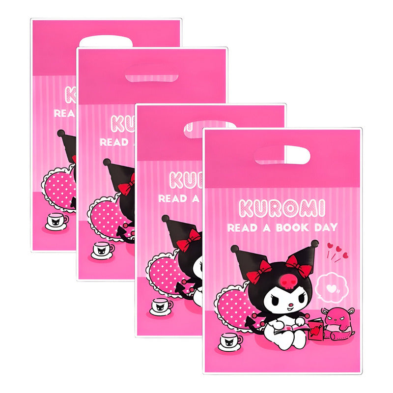 Vitrineon Cl 10 Bolsas Para Piñata Kuromi Bolsas Para Dulce Fiesta Kuromi Color Fucsia Tamaño De La Piñata Grande