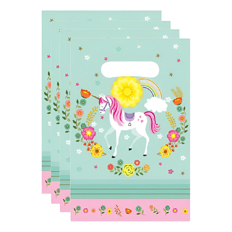 20 Bolsas Para Piñata Bolsas Dulces Bolsa Fiesta Unicornio