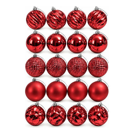 20 Esferas Navidad Adorno Bolas Decorativas 6cm Rojo Esferas Navideñas Bolas Navidad Bambalinas Doradas Adornos Arbol Decoracion Luces Decorar 20und 6cm Esferas Navideñas Doradas Pack 20 6cm 6cm