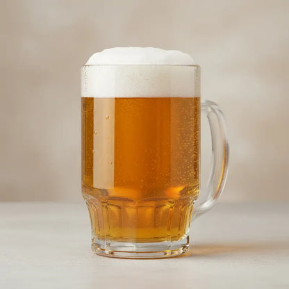 Set 2 Vasos Cerveceros Vidrio Jarra Shopero Cerveza Bar Transparente
