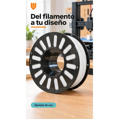 2 Filamento Impresora 3d Blanco Bobina Modelado Tridimension Blanco