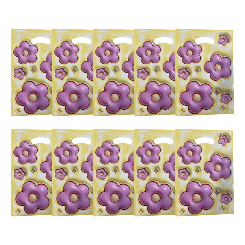 X10 Bolsas Para Piñata Bolsas De Cumpleaños Bolsas Fiesta Amarillo Flores