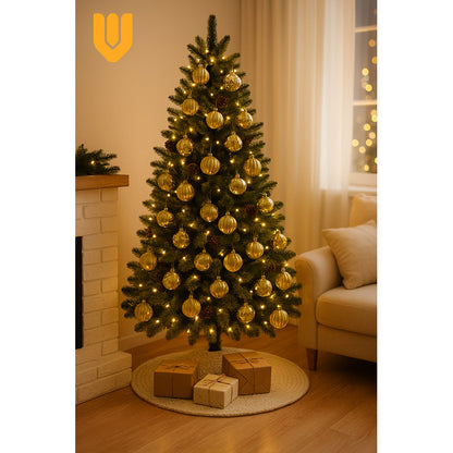 Set 8 Esferas Navideñas Plástico 12 5 Cm Bola Navidad Decora