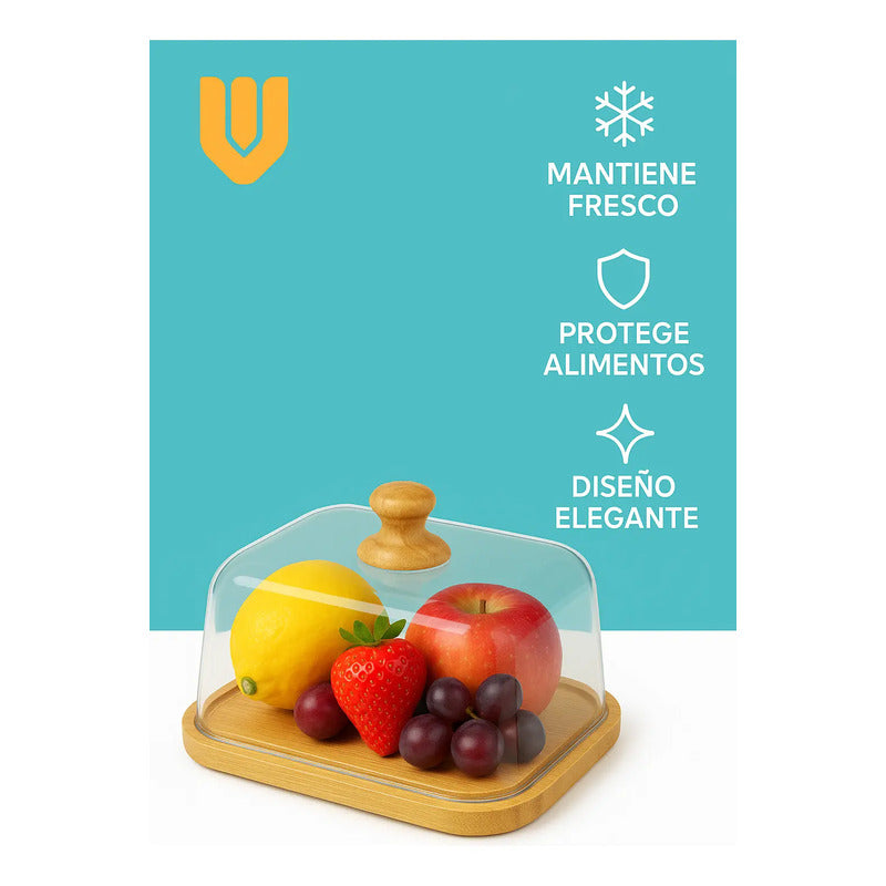 Base Cuadrada Bambu Ecologico Tortas Cupcakes 30x30cm Eco Bambú