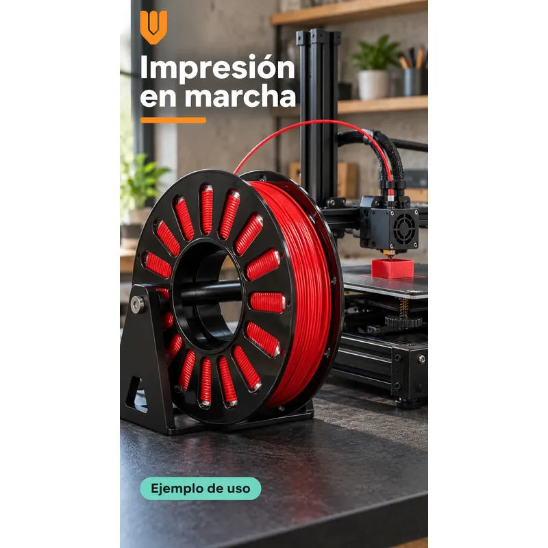 2 Rollos Filamento Rojo Impresora 3d Repuesto Carrete Bobina Rojo