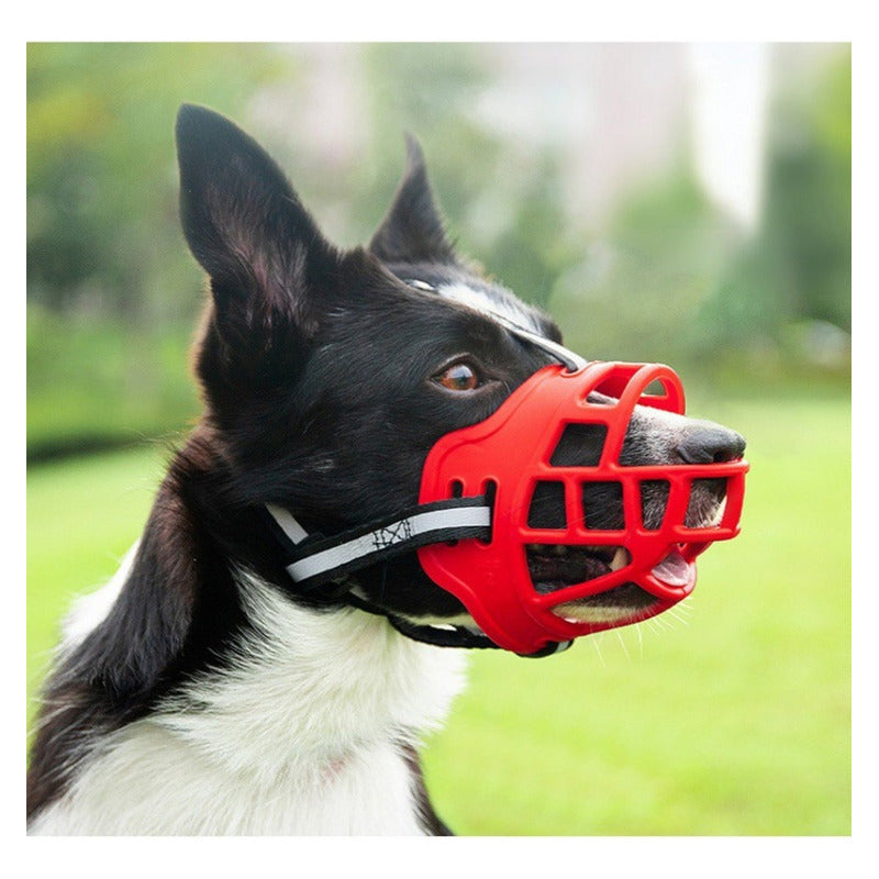 Bozal Perro Xl Vitrineon Cl Caucho Ajustable Antiescape