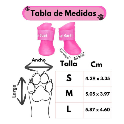 Zapatos Impermeables Para Perro Botitas Perro Zapato Talla L