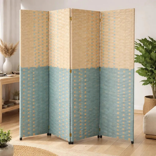 Panel Separador Ambientes Tela Plegable 180 Cm  Moderna Dorado Suave Reflejo Calido Ambiente Sofisticado Interior Decorativo Vision Decorativa Japandi Estructura Ambientacion Natural Interior...