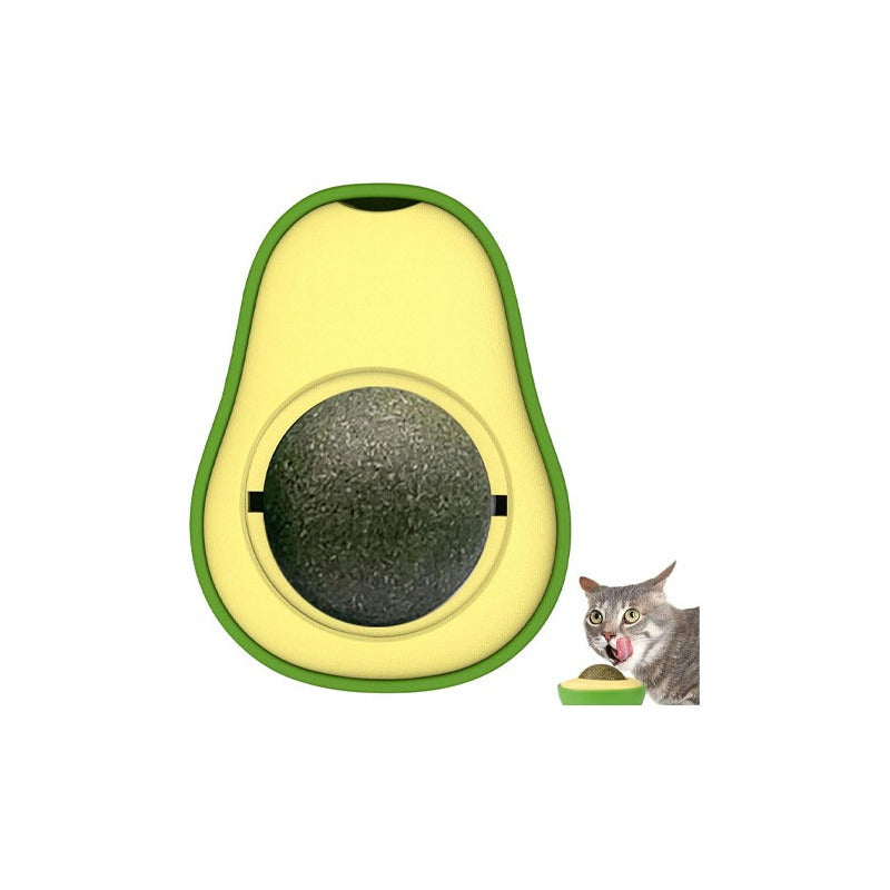 Juguete Interactivo De Aguacate Con Hierba Gatera Para Gatos, Color Verde