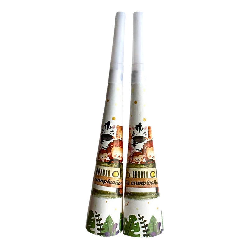 X6 Silbato Safari Fiesta Decoración Feliz Cumpleaños Safari Safari