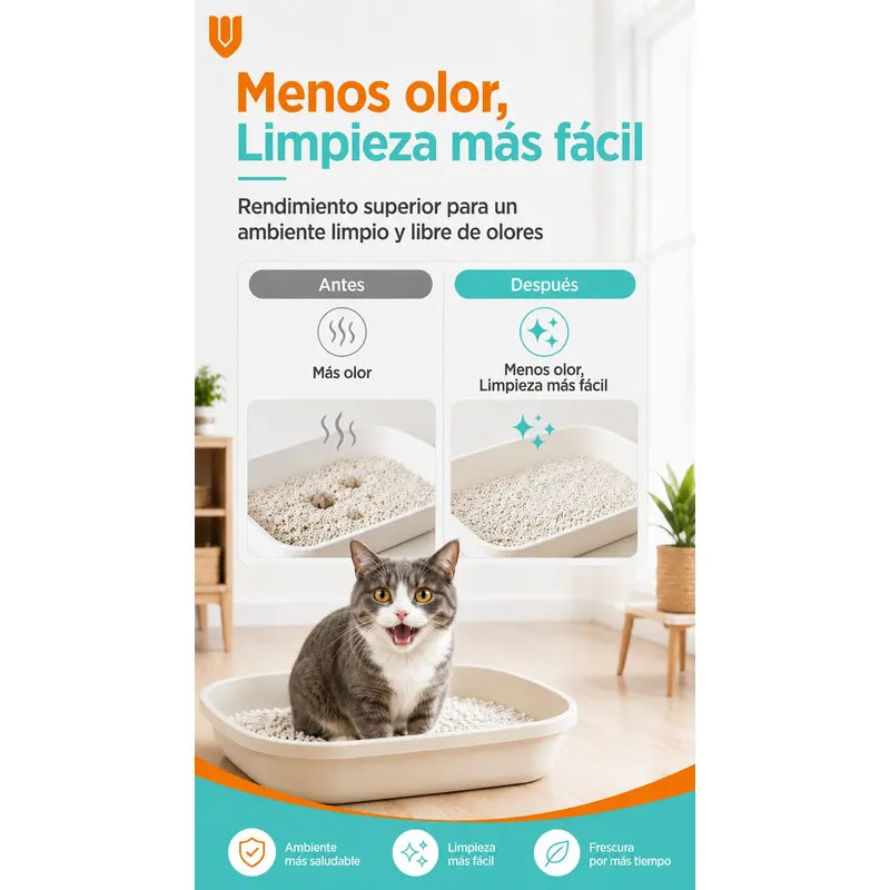 2 Und Arena Sanitaria Para Gatos Tofu Carbón Activo Aglutina Carbon Activado Aglomerante Natural Control Olor Bajo Polvo Eco Amigable Sanitaria Mascotas