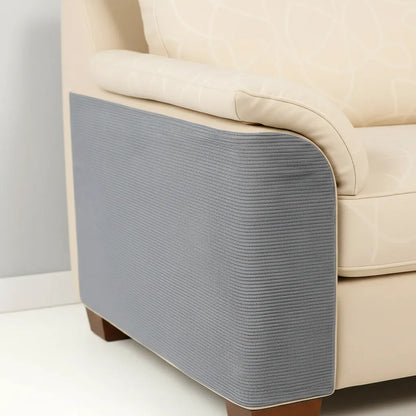 2 Protectores Sillón Gato Tapete Rascador Antiarañazo Mueble Gris Protector Sillon Gato Tapete Rascador Adhesivo Antideslizante Poliester Antiaranazos Mueble Sofa 100 X 30 Cm Premium