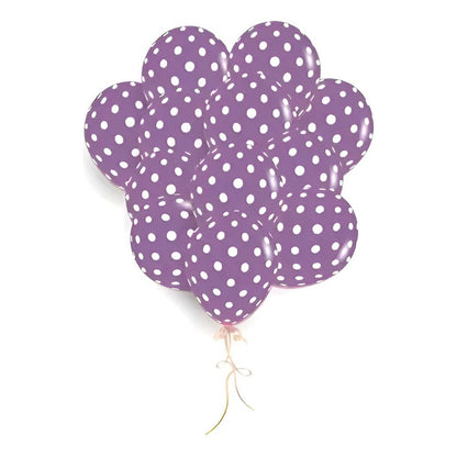 Pack X6 Globos Lunares Cumpleaños Globo Unicolor Decoracion