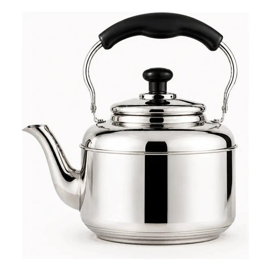 Tetera Cuello Cisne Acero Inoxidable 2 Litros Premiun Cocina Plateado