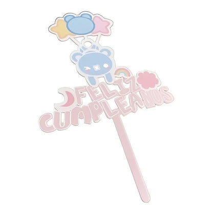 Adorno Para Torta Feliz Cumpleaños Decoracion Cumpleaños 760