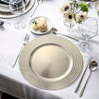 4 Plato Base Navideños Vajilla Navidad Juego De Platos 33cm