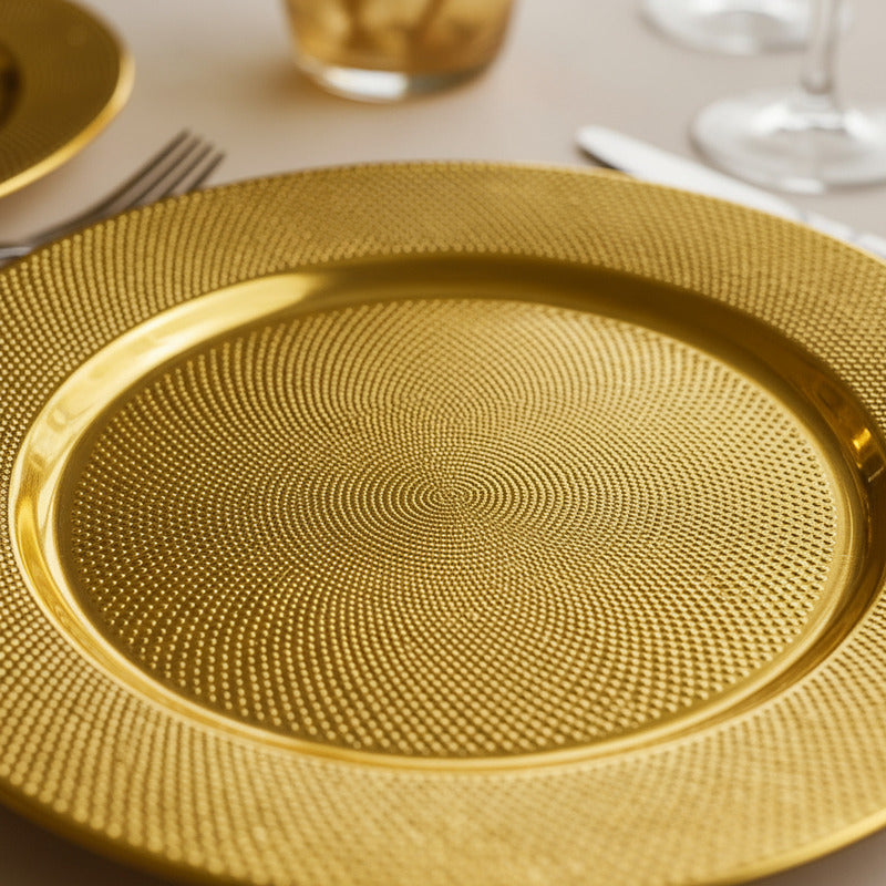 4 Plato Base Navideños Vajilla Navidad Juego De Platos 33cm