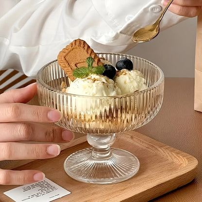 12 Copas De Helado Copas De Cristal Copas Vidrio Postre Hela Transparente