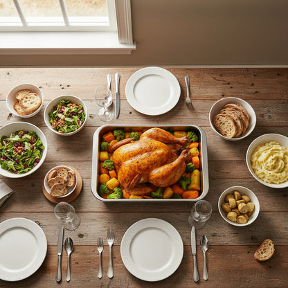 Bandeja Horno Acero Inoxidable Hornear Alimentos 40x30x2cm Color Plateado Plateado