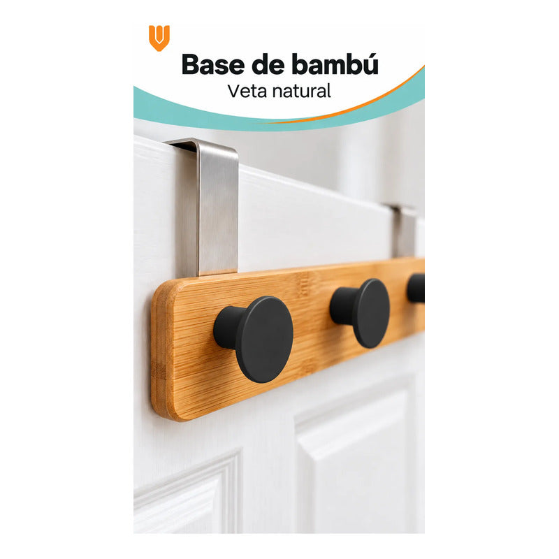 Perchero Ropa Madera 40cm Negro 5 Ganchos Vitrineon Cl Negro Perchero Puerta Bambú Blanco Cinco Ganchos Colgador Ropa Toallas Bolsos Organizador Horizontal Dormitorio Entrada Hogar 40cm