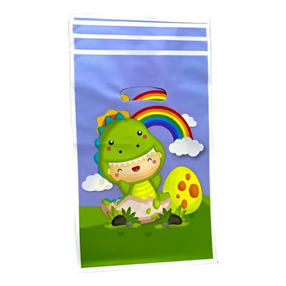 10 Bolsas Para Piñata Dinosaurio Bolsas Para Dulces Piñata