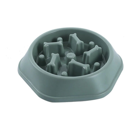 Per-ros Antistress Color Verde Plato De Comida Antiansiedad Mascotas Huesitos Perros Gatos