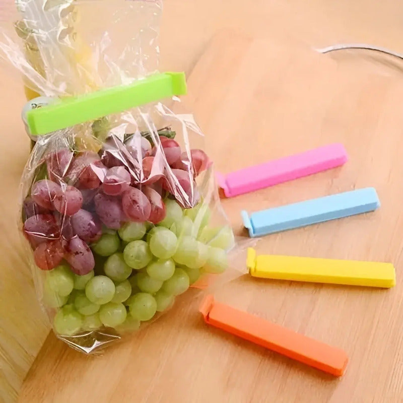 X5 Clips Bolsas Sellado Facil Pinzas Sellado Bolsa Alimentos Multicolor