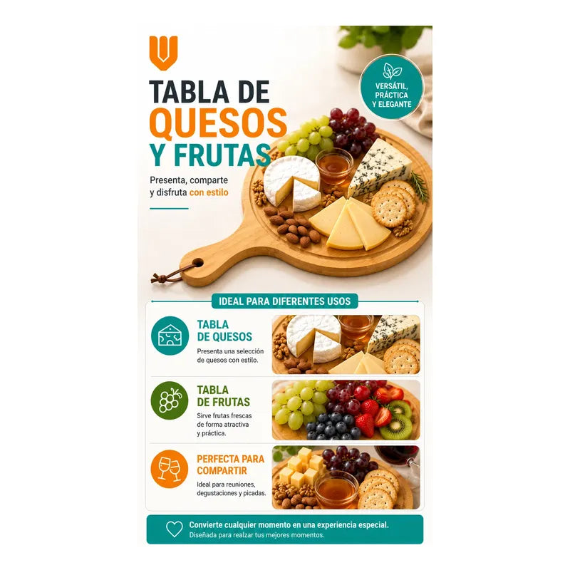 Tabla Bambu Pizza Picoteo Redonda Uso Hogar Cocina Resistent Bambú Natural Gourmet Artesanal Cocina Elegante Minimalista Rustico Premium Presentacion Pizza Picoteo Marron Natural Bambú Madera...