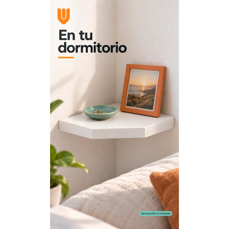 Repisa Esquinera Flotante Mdf Blanco 30x30 Cm Vitrineon Cl Blanco Repisa Esquinera Flotante Estante Mdf Marrón Decoración Rincón Pared Hogar Plantas Adornos Fotografías Living 30x30