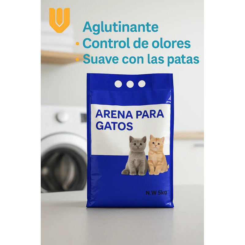 Arena Gatos 5kg Manzana Fresca Limpieza Fácil Hogar Malo Olo Manzana Arena Sanitaria Aglutinante Olor Manzana G