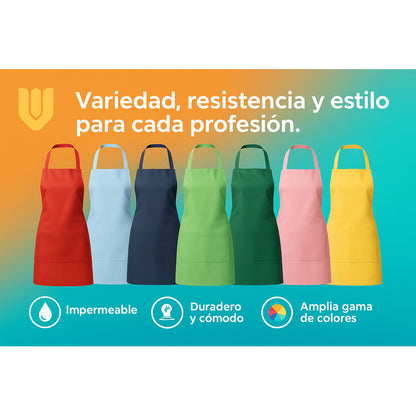 Pechera Delantal De Cocina Impermeable Ajustable Multiusos
