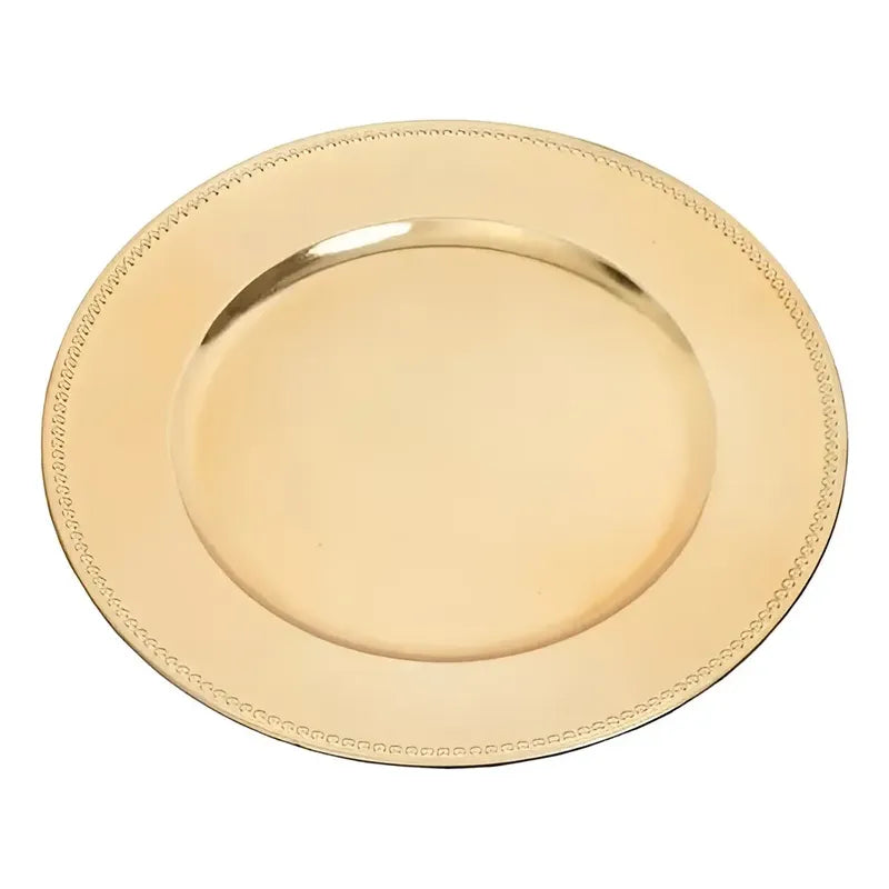 Plato Base Dorado Vajilla Navidad Juego De Plato Dorado 33cm