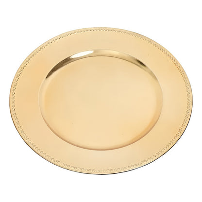 Plato Base Dorado Vajilla Navidad Juego De Plato Dorado 33cm