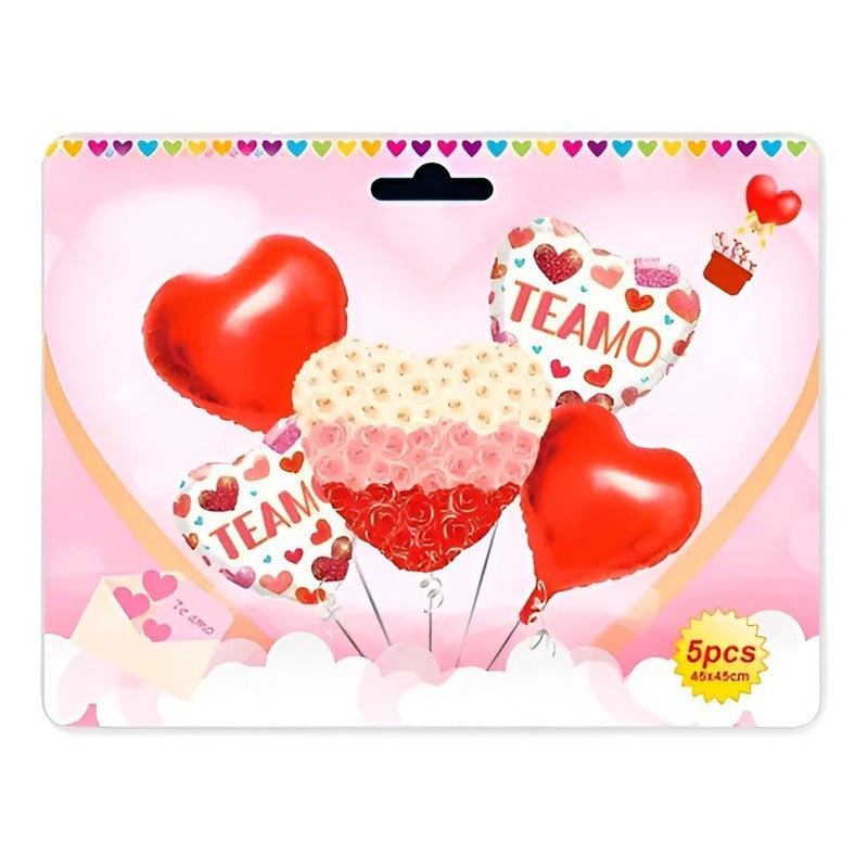 X5 Decoracion San Valentin Globos Corazon Globos Corazones