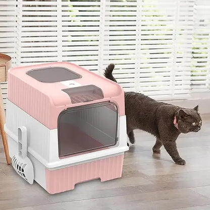 Arenero Xl Baño Sanitario Gatos Areneros Para Gatos Grandes Rosa