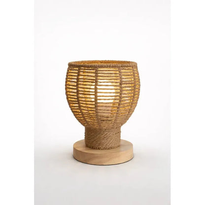Lampara Mesa Bambu Led E27 Iluminacion Ambiental Luz Calida Noche Mesa Bambu Iluminacion Ambiental Led E27 Estilo Clasico Natural Luz Calida Dormitorio Color Marron Claro Lampara Mesa Bambu...