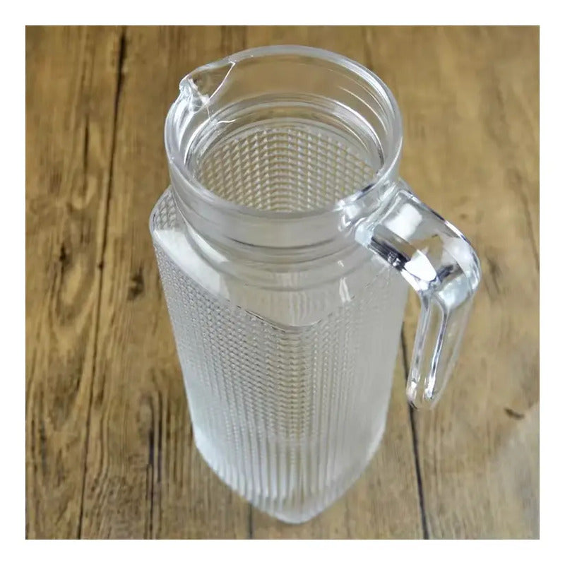 Set 3 Jarras De Vidrio Agua Jarra De Jugo Jarras Con Tapa