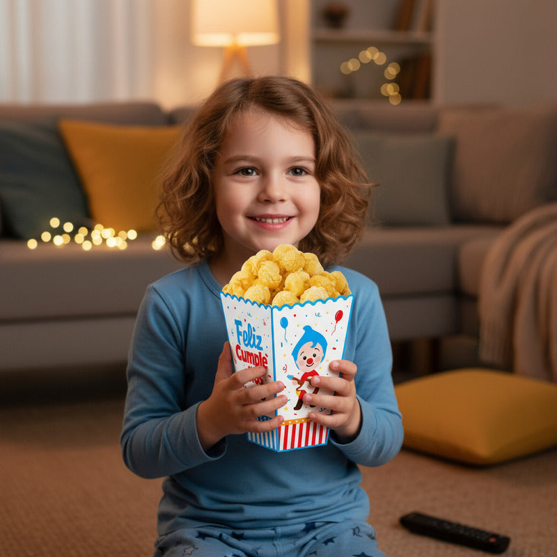 6 Cajas Cabritas Plim Plim Caja Para Cabritas Palomitas Plim Multicolor