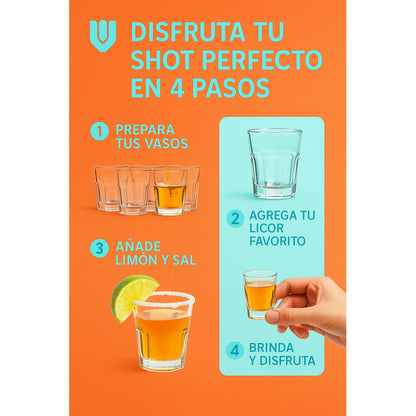 Set 12 Vasos Shot Tequilero Pocillo Vasos Shot Vasos Shot