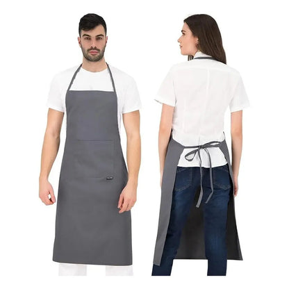 2 Delantal De Cocina Delantal Pechera Impermeable Delantal Multicolor Liso