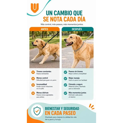X2 Collar Adiestramiento Perro Collar De Adiestramiento 50cm Plateado 50cm