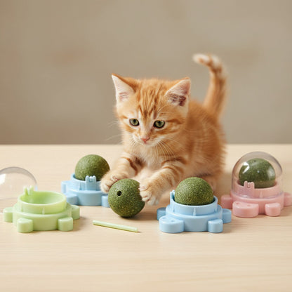 Bola Hierba Gatera Catnip Gatos Bola Snack Catnip Antiestrés