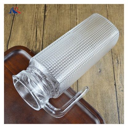 Jarra De Vidrio Agua Jarra De Jugo Jarra Con Tapa Vintage