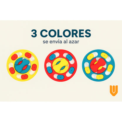 Reduce Ansiedad Plato Interactivo Perro Comedero Lento Multicolor